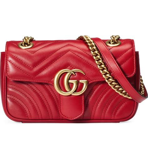 gucci red green bag|gucci marmont shoulder bag red.